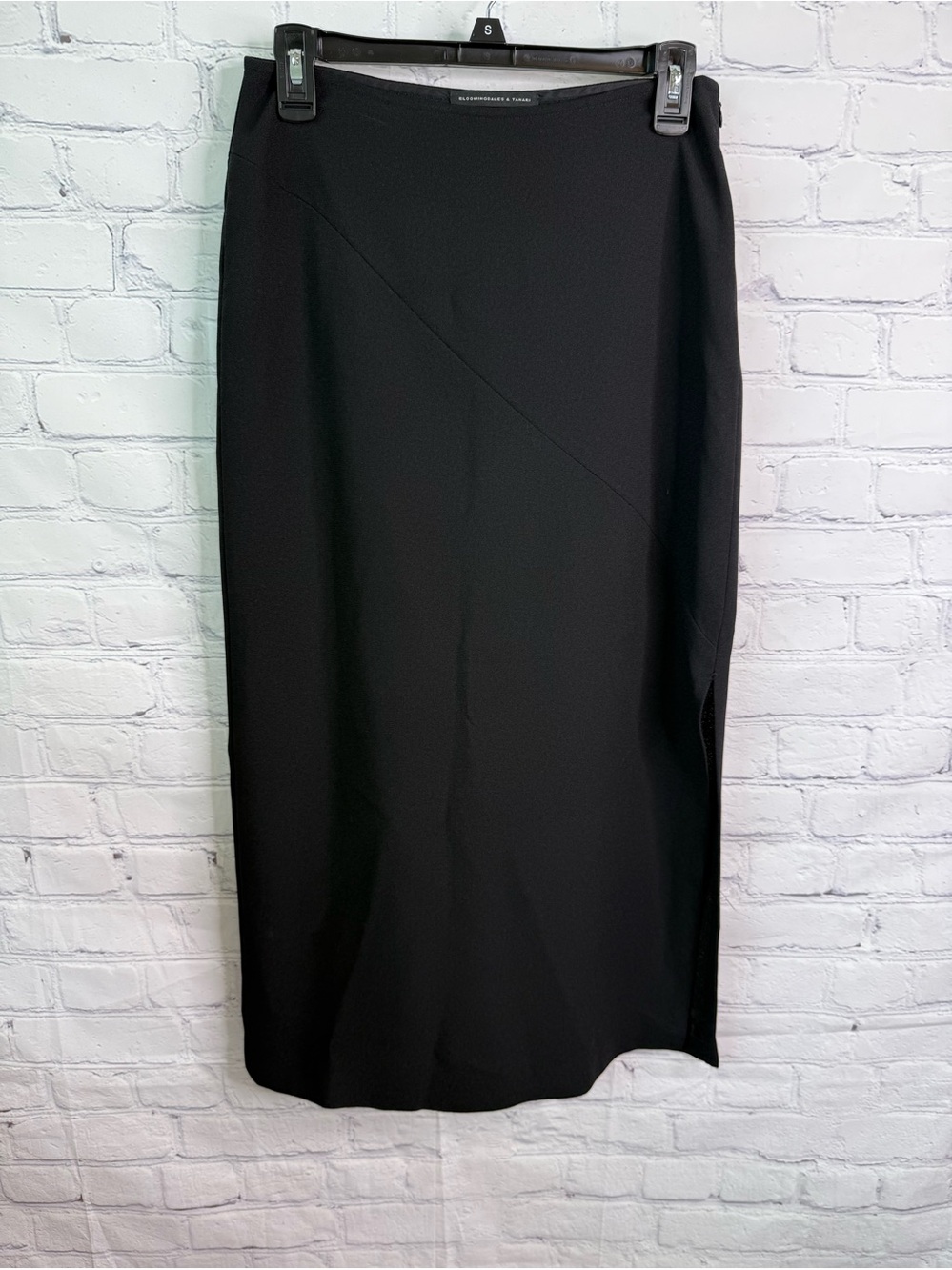 Bloomingdales & Tahari Vintage Black Midi Skirt 4